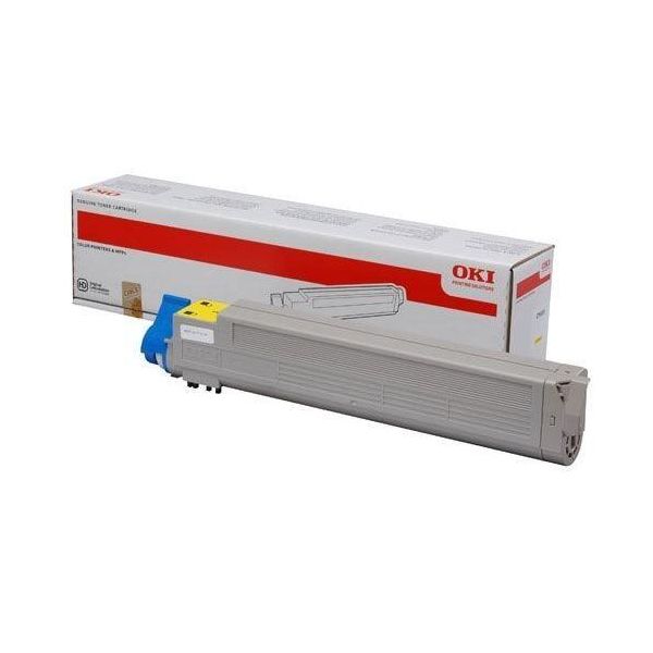 Original OKI C 9655 Series (43837129) Toner Gelb-image