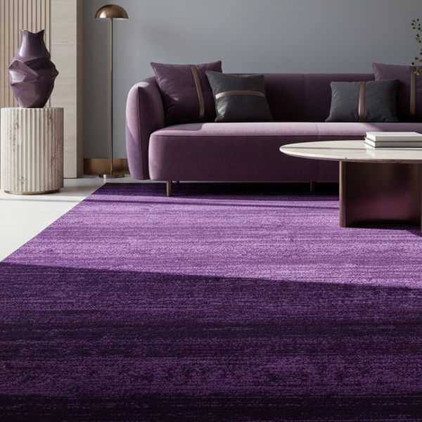 Kurzflorteppich Inn, Einfarbig, Violett, 280 X 370 Cm-image