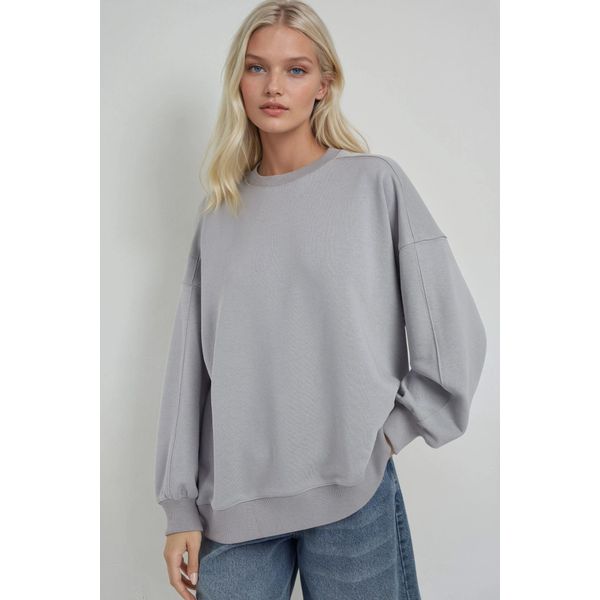 LäSsiges Crewneck Strick Sweatshirt-image