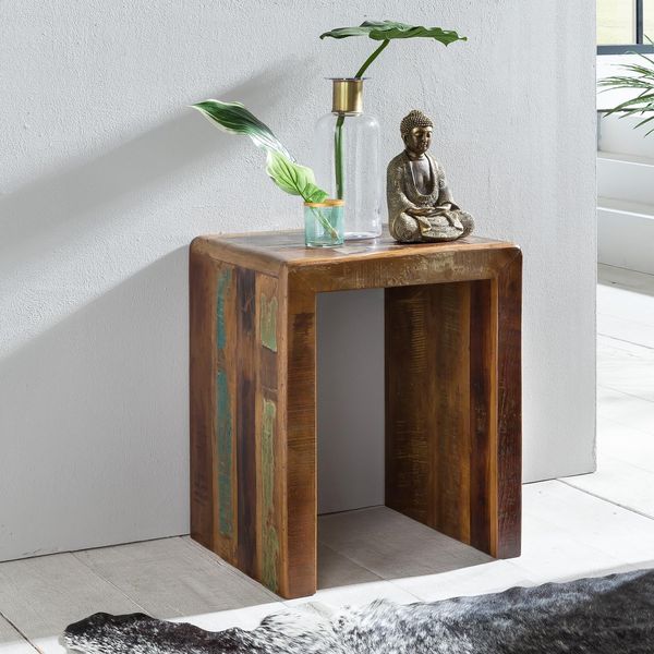 FineBuy Beistelltisch Kalkutta 45 X 40 X 55 Cm Couchtisch Nachttisch Wohnzimmer-image