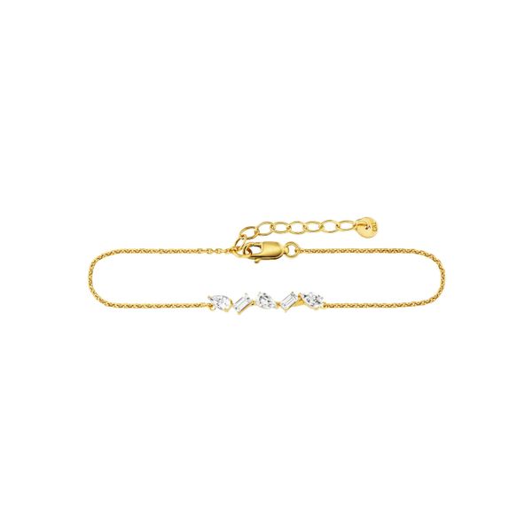 CAI Armband 925/- Sterling Silber Vergoldet WeißTopas-image