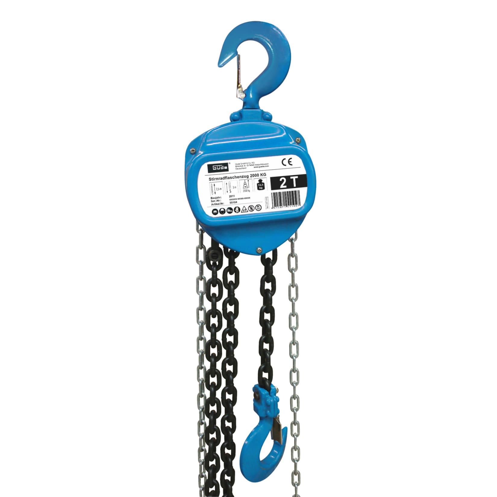 Güde Stirnradflaschenzug 2000 kg