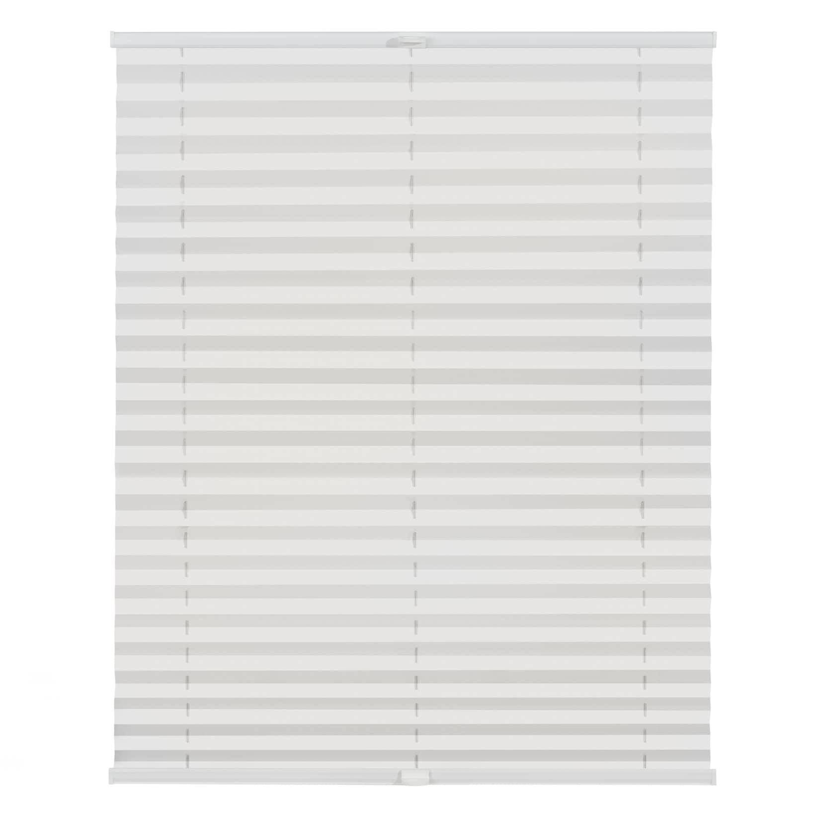 Lichtblick Plissee Klemmfix, ohne Bohren, verspannt, blickdicht, Hitzeschutz - Weiß