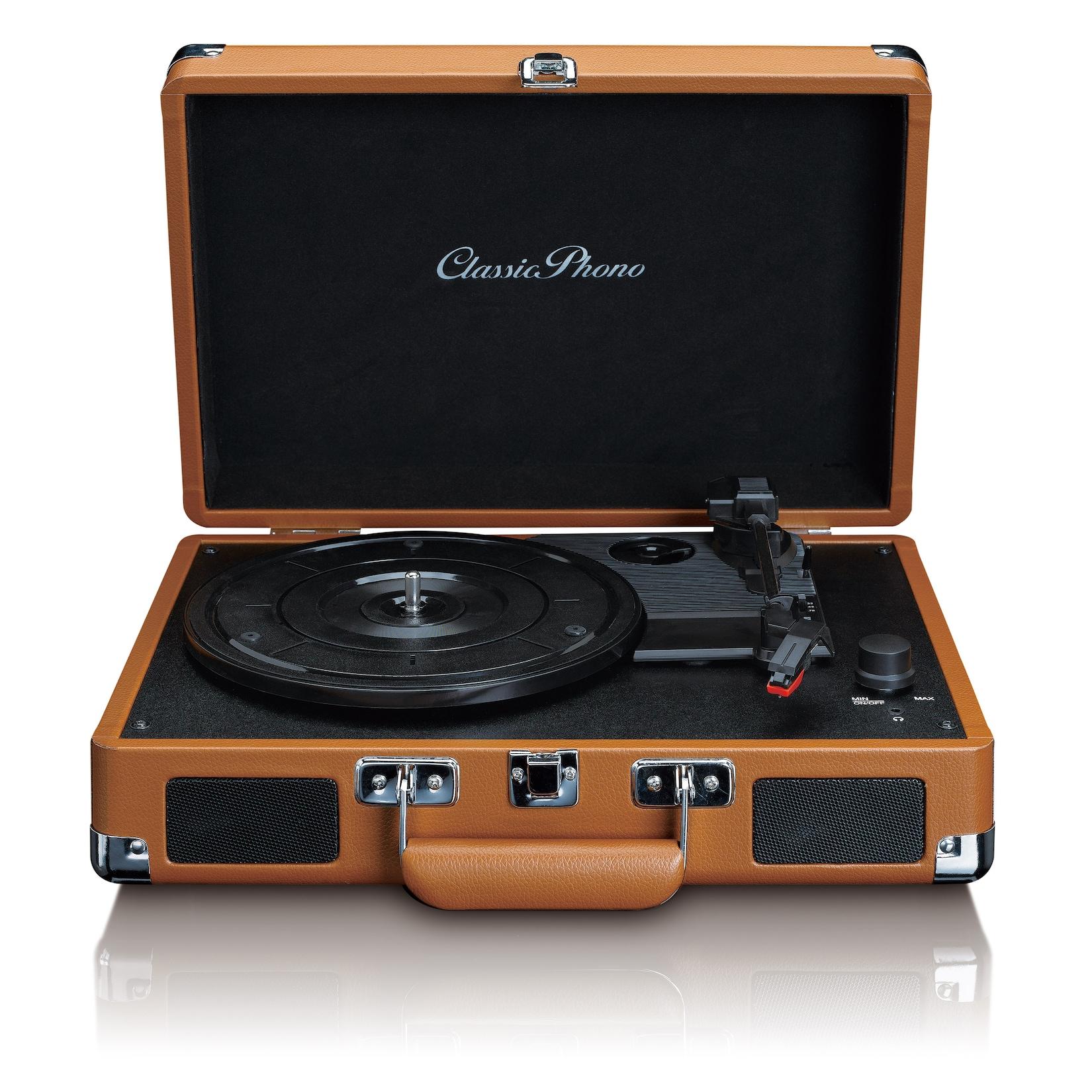Lenco Classic Phono TT-10BN Kofferplattenspieler mit Lautsprechern
