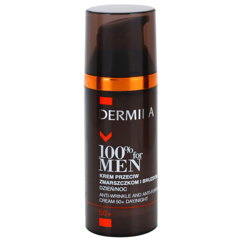 Dermika 100% for Men Crème tegen Diepe Rimpels 50+ 50 ml
