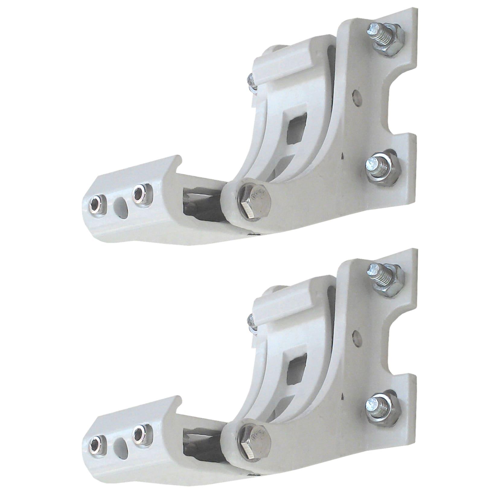 2Er-Set Wandhalterung FüR Markise H122, H123, Wandkonsole Wandmontage Adapter ~ Weiß