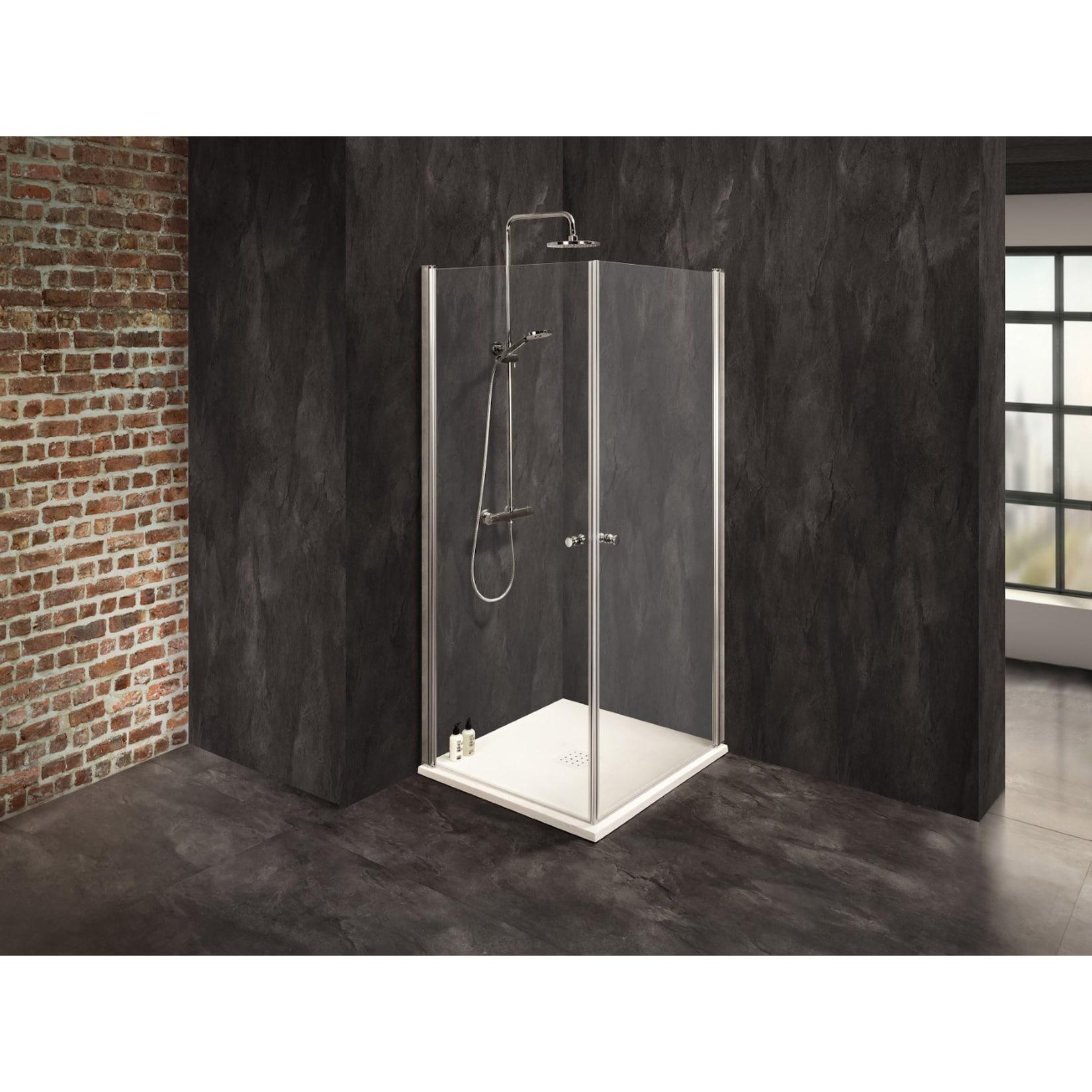 Duschkabine/ Duschabtrennung Dusbad Vital 2 Pendeltür/ Eckdusche links 1000mm rechts 1000mm