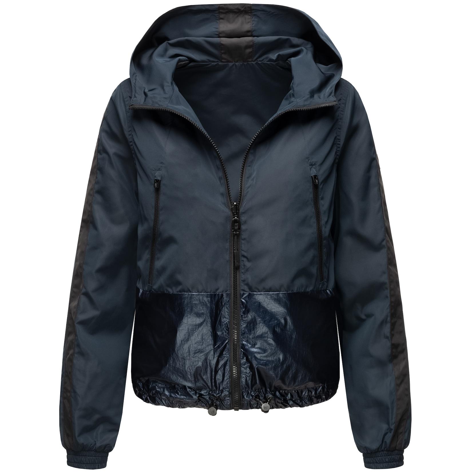 NAVAHOO Damen Ultraleichte Wendejacke 2-in-1 Übergangsjacke mit Kapuze Sunitaa