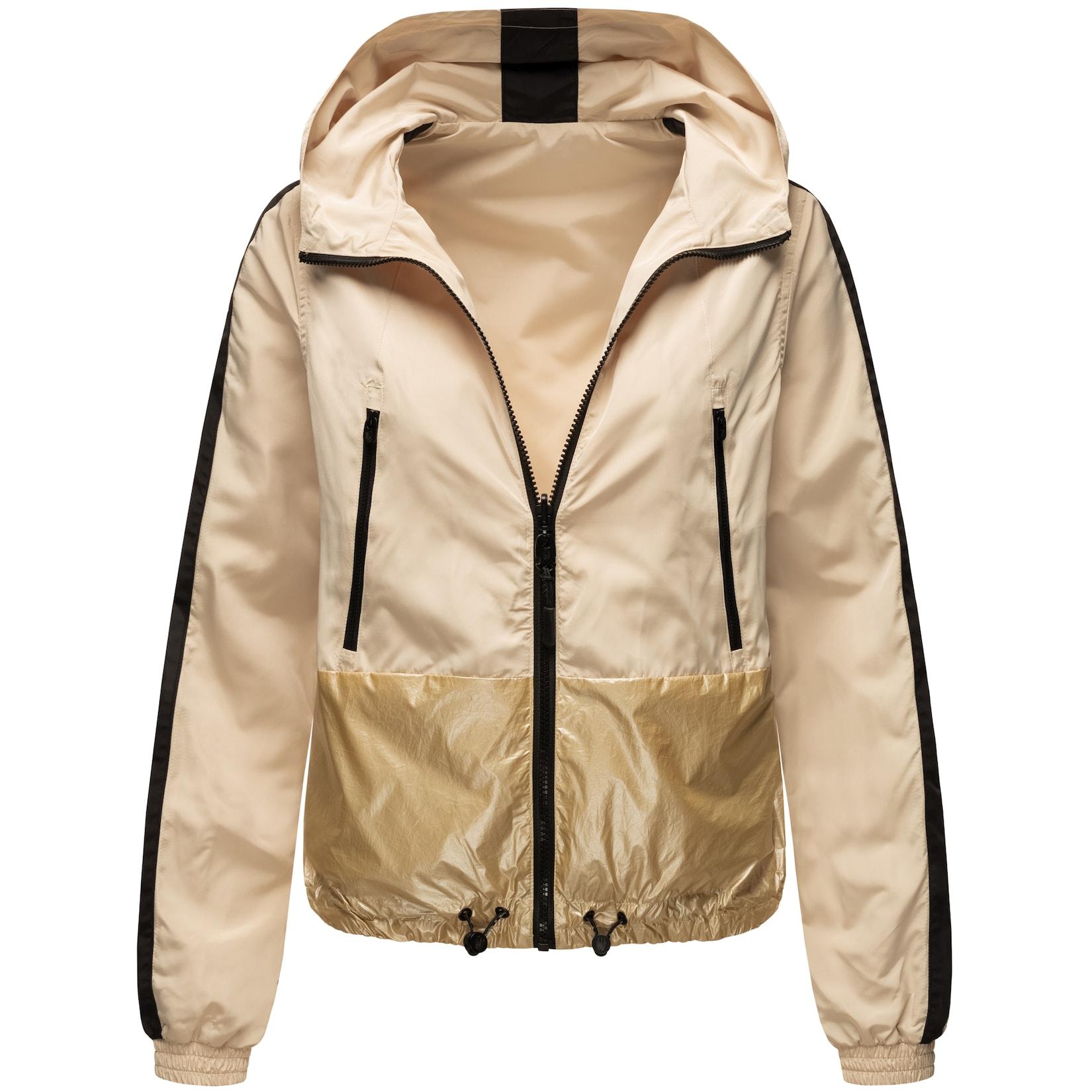 NAVAHOO Damen Ultraleichte Wendejacke 2-in-1 Übergangsjacke mit Kapuze Sunitaa
