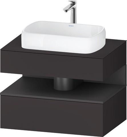Duravit Qatego Konsolenwaschtischunterbau WandhäNgend Graphit Supermatt 800X550X600 Mm - QA473004980 QA4730049800000