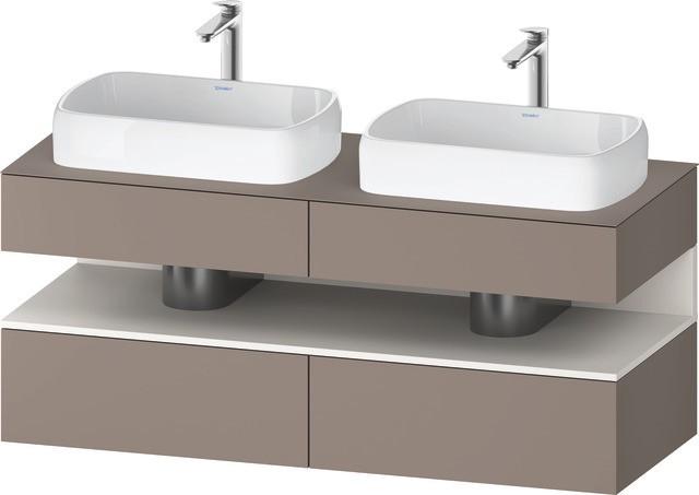 Duravit Qatego Konsolenwaschtischunterbau WandhäNgend Basalt Matt 1400X550X600 Mm - QA4767084430010 QA4767084430010
