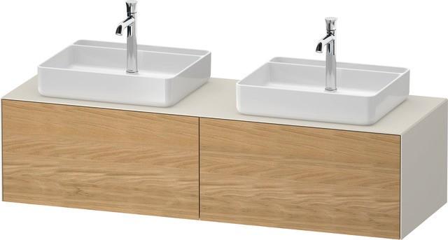 Duravit White Tulip Konsolenwaschtischunterbau WandhäNgend Natur Eiche & Nordic Weiß Matt & Seidenma WT4865BH5390010