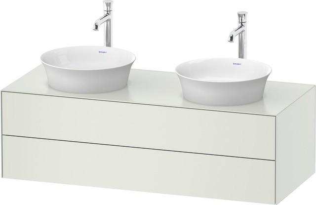 Duravit White Tulip Konsolenwaschtischunterbau WandhäNgend Weiß Seidenmatt 1300X550X408 Mm - WT4988B WT4988B36360010