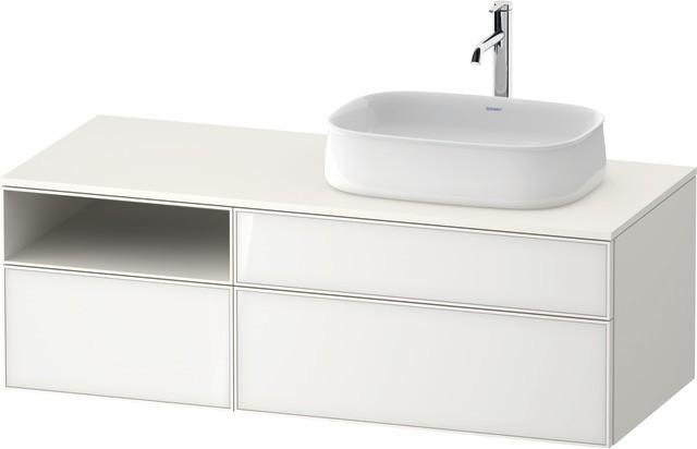Duravit Zencha Konsolenwaschtischunterbau WandhäNgend Weiß N/A & Supermatt 1300X550X442 Mm - ZE48290 ZE4829064840000