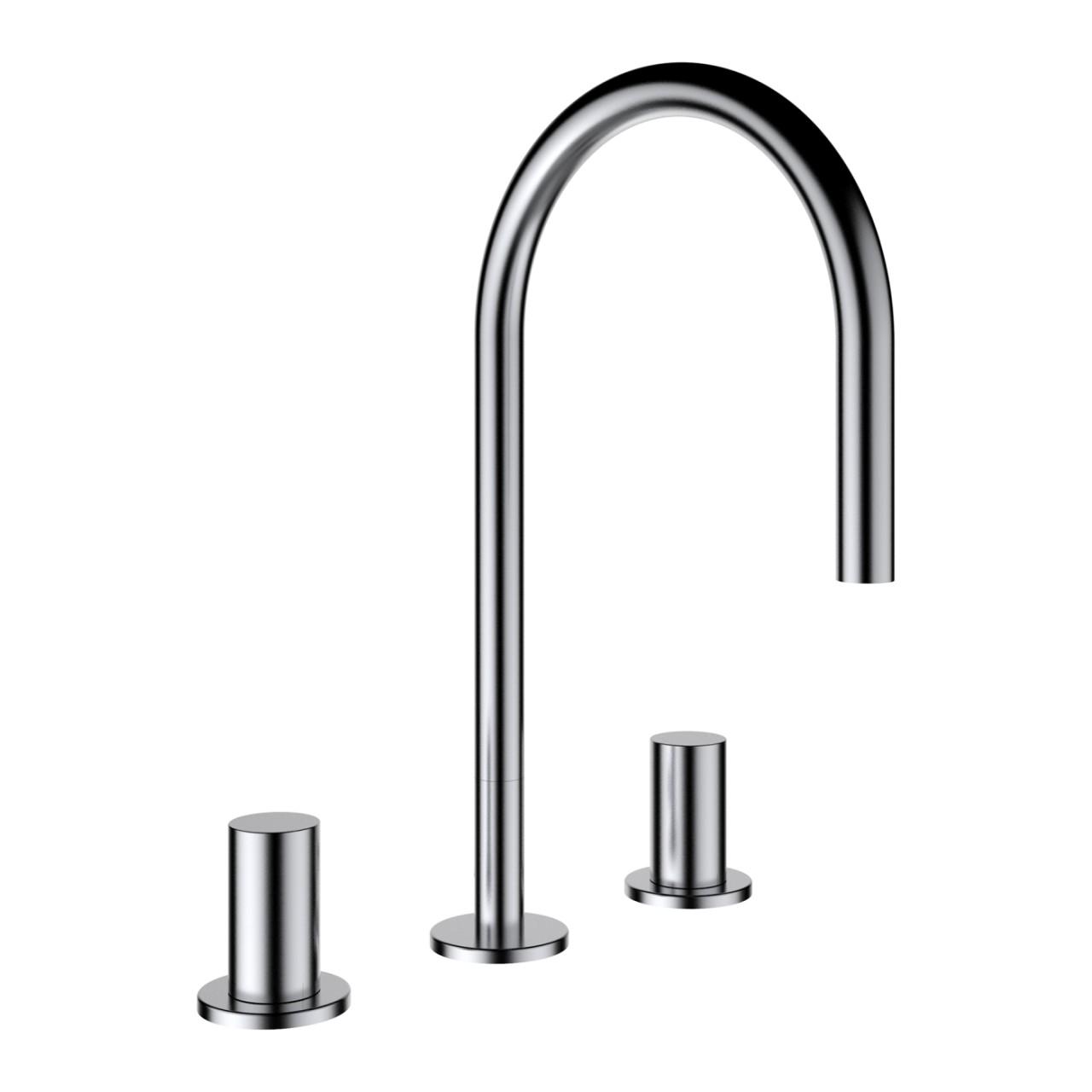 Laufen 3-Loch Waschtischmischer Kartell Laufen Schwenkauslauf Ausladung 166 Mm Ohne Ablaufventil Pvd H3123330812201