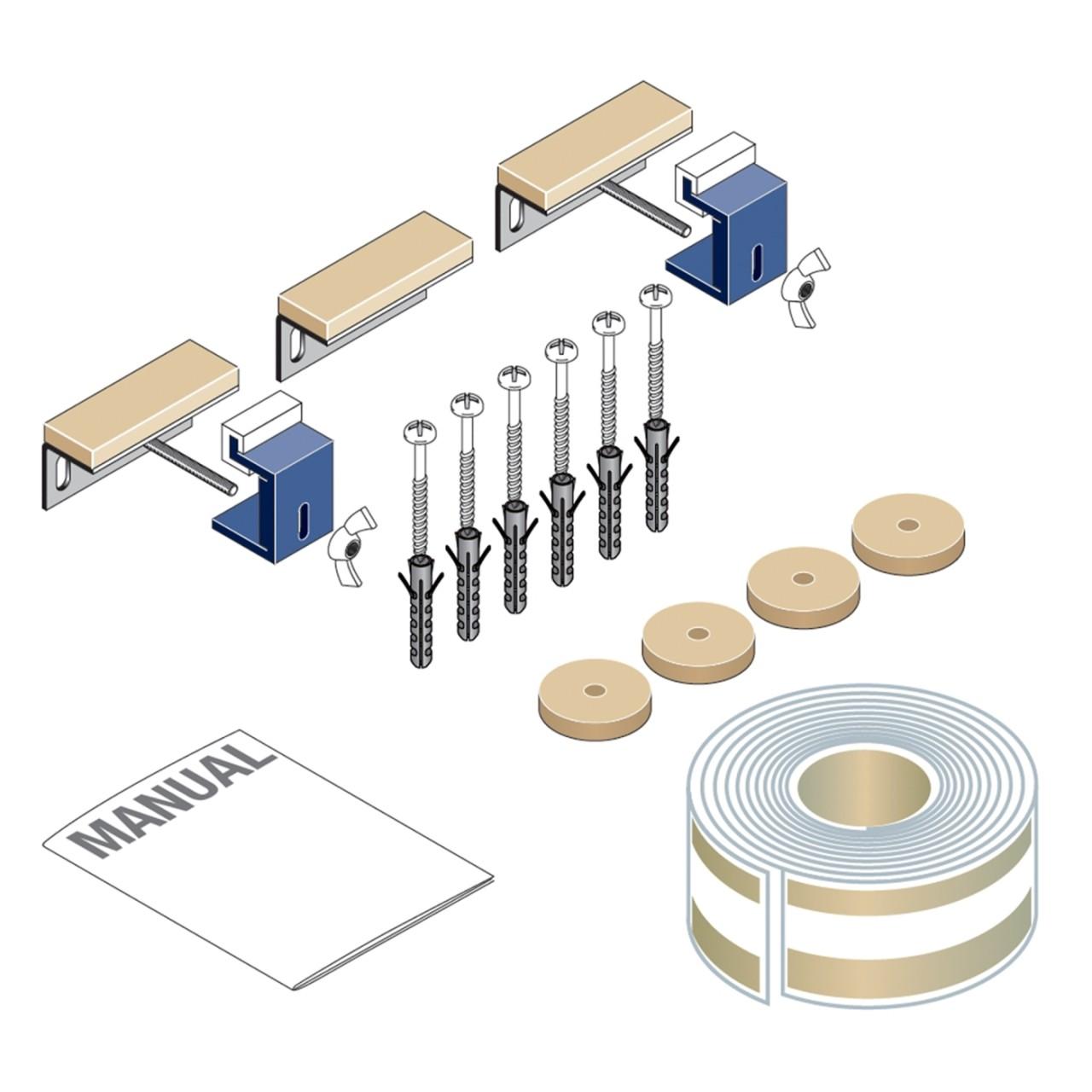 Laufen Schallschutzset,FüR Platina Stahlduschwannen Bis 900X900Mm, 29898.1, 2989810000001 H2989810000001