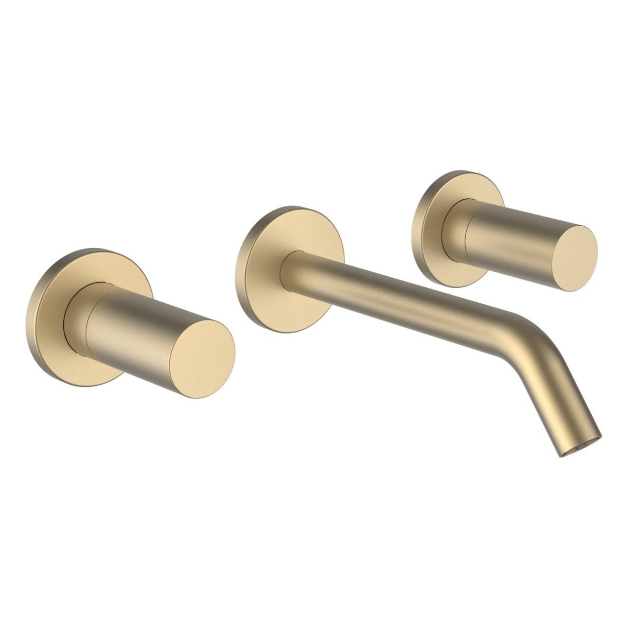 Laufen 3-Loch Waschtischmischer Unterputz Kartell Laufen Festauslauf Ausladung 175 Mm Pvd Blassgold H3123360831201