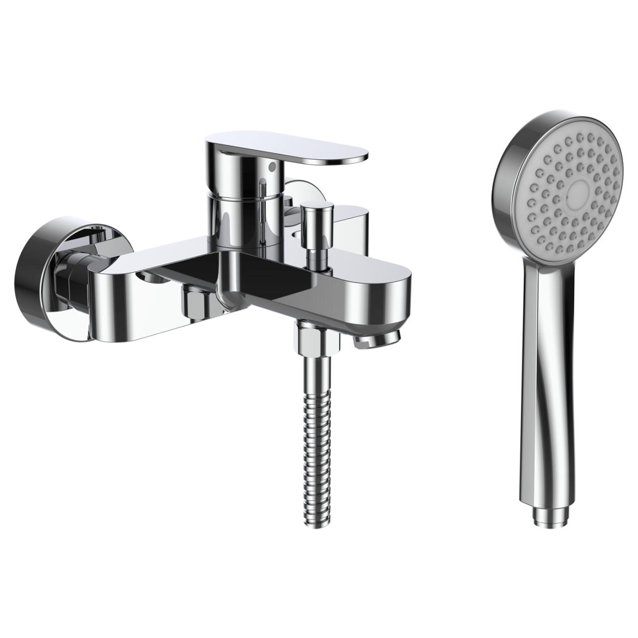 Laufen Wannenarmatur Aufputz Neja Mit ZubehöR Kunststoffschlauch 1500 Mm Handbrause Mycity100 Chrom H3215170041311