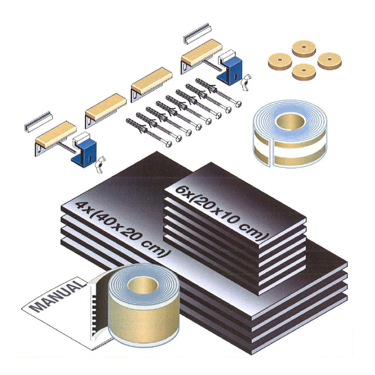 Laufen Schallschutzset,Zu Stahlwannen Palladium, Thallium Duo, Thallium Oval Laufen Pro 29898.0, 298 H2989800000001