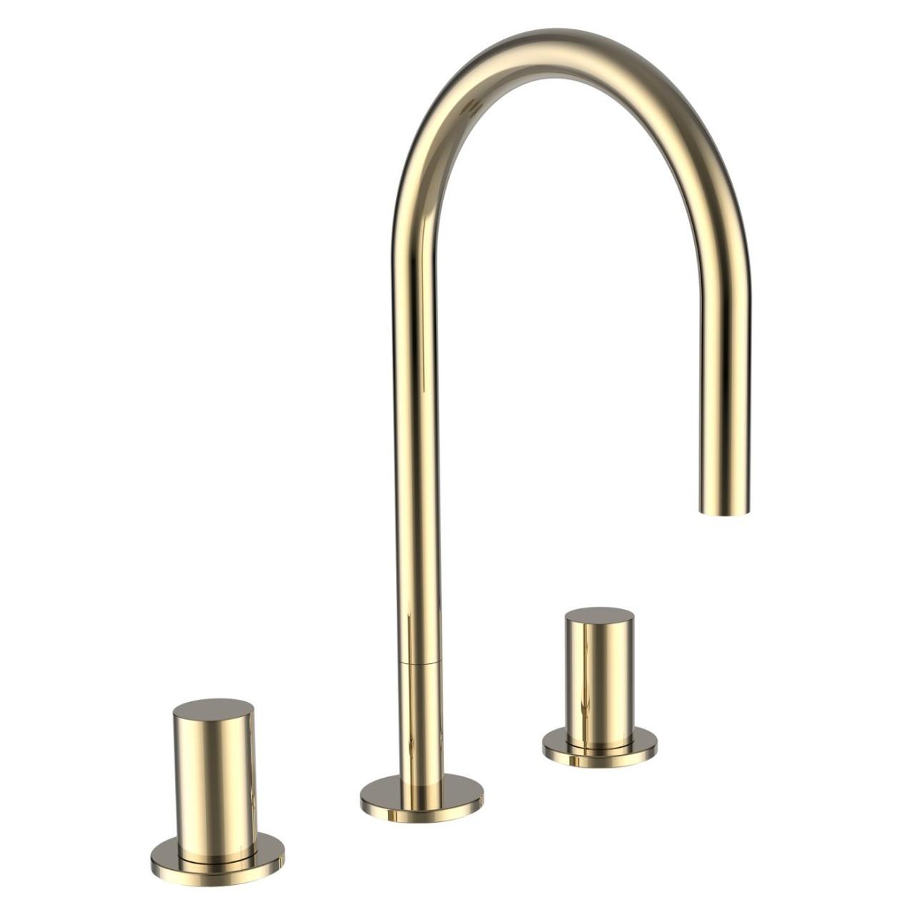 Laufen 3-Loch Waschtischmischer Kartell Laufen Schwenkauslauf Ausladung 166 Mm Ohne Ablaufventil Pvd H3123330012201