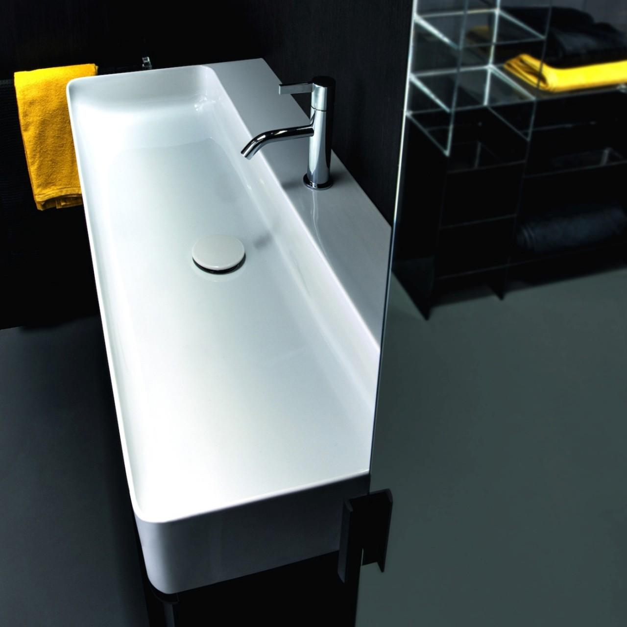 Laufen Waschtisch Val 420X950X155, 3 HahnlöCher, Ohne ÜBerlauf, Weiss, H8102870001581 H8102870001581