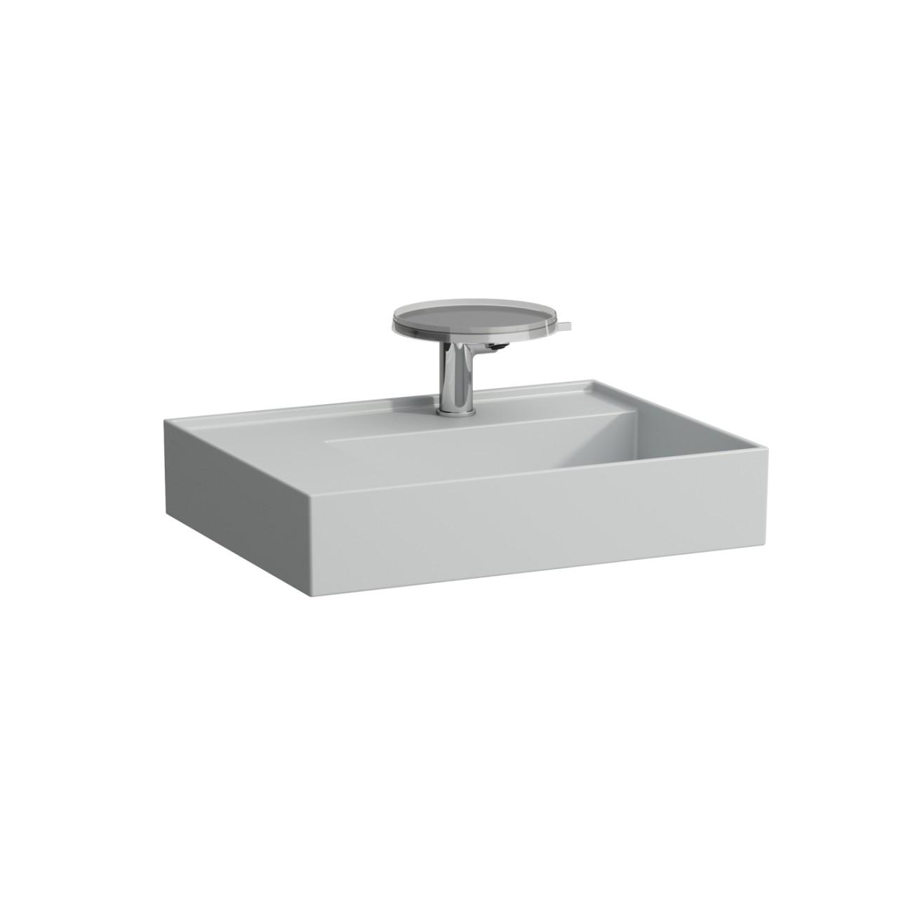 Laufen Waschtisch Kartell · Laufen 600X460, 2 HahnlöCher, Grau Matt, 81033.5, 8103357598151 H8103357598151