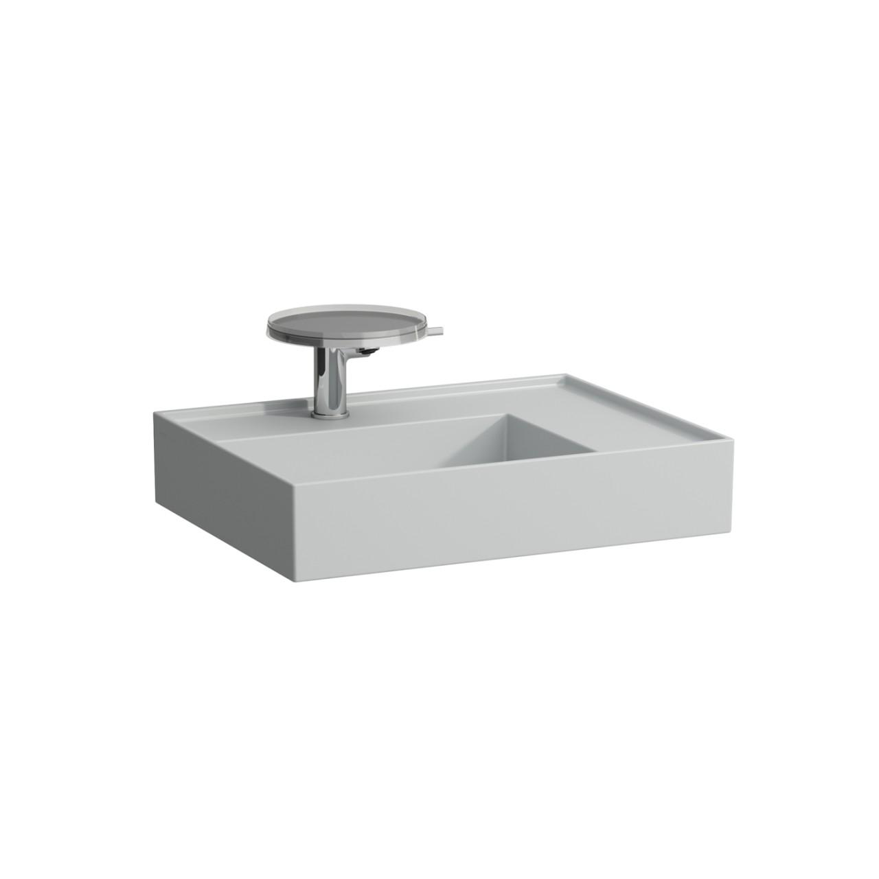 Laufen Waschtisch Kartell · Laufen 600X460, 2 HahnlöCher, Grau Matt, 81033.4, 8103347598151 H8103347598151
