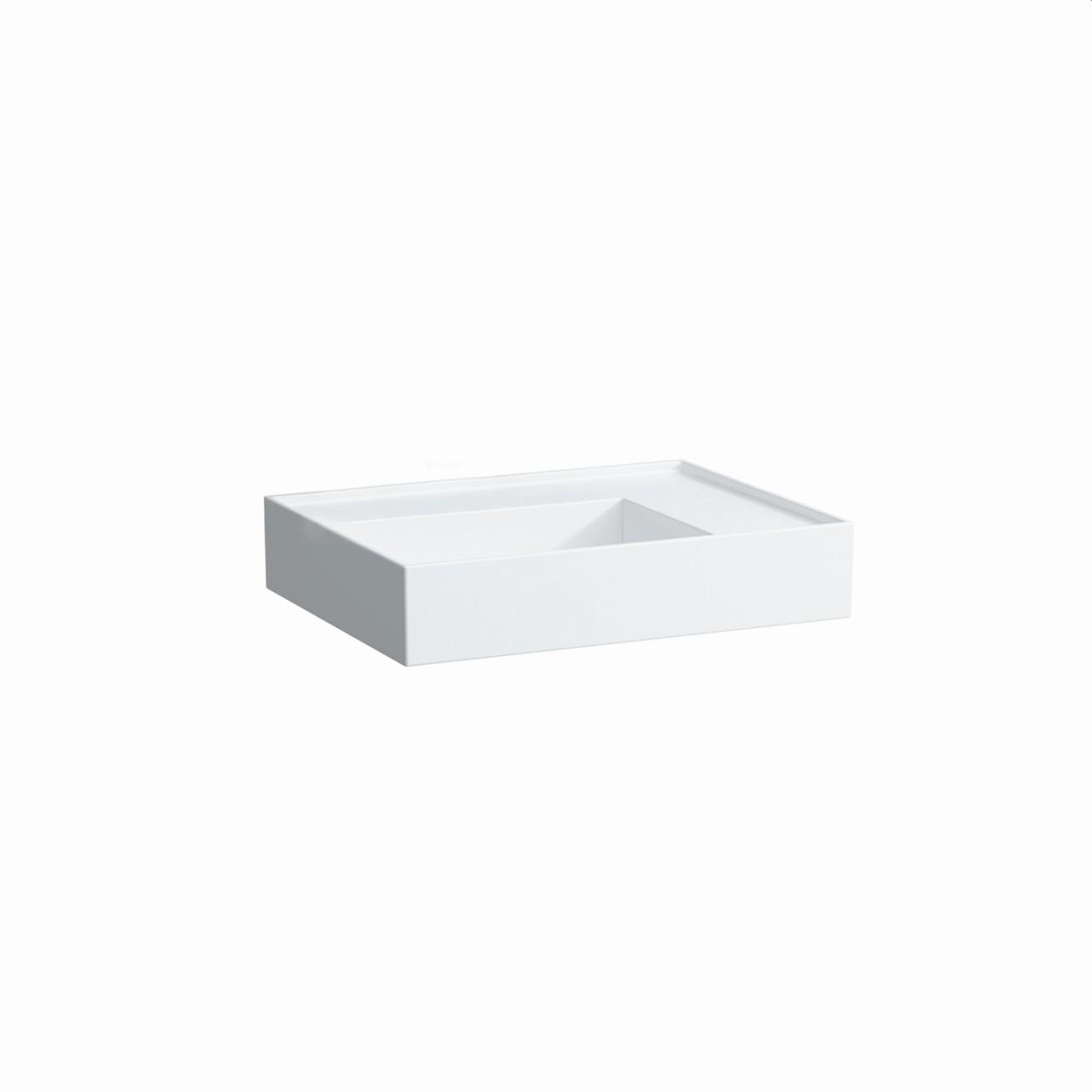 Laufen Aufsatz-Waschtisch Kartell 460X600X150, Ohne Hl. , Ohne ÜBerlauf, Geschliffen Ablg.Re Weiss M H8183347571121