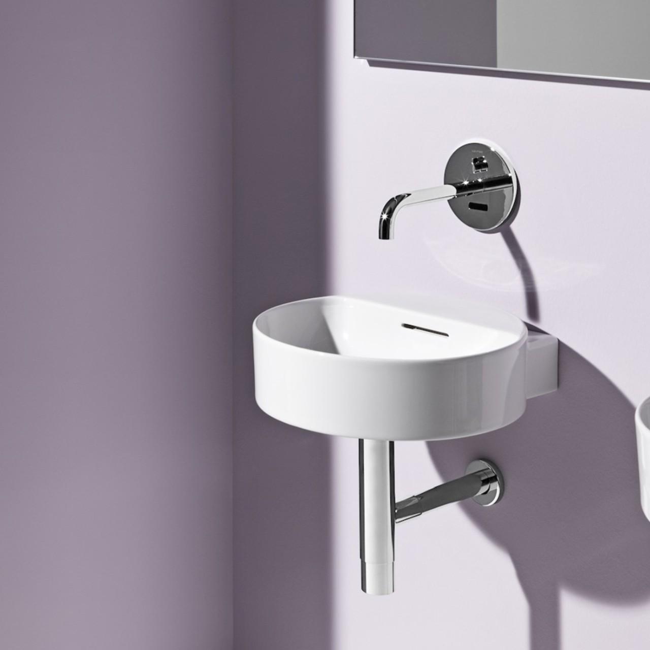 Laufen Handwaschbecken Val, 1 Hahnloch, Mit ÜBerlauf 400X425 Weiß Matt, H8112817571041 H8112817571041