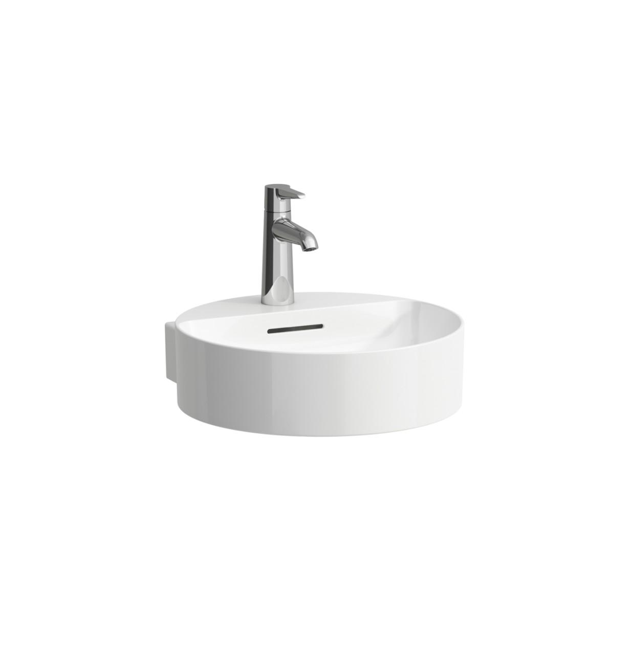 Laufen Aufsatz-Handwaschbecken Val 425X400X155, Ohne Hahnloch, Ohne ÜBerlauf, Geschliffen Weiss H8132810001121