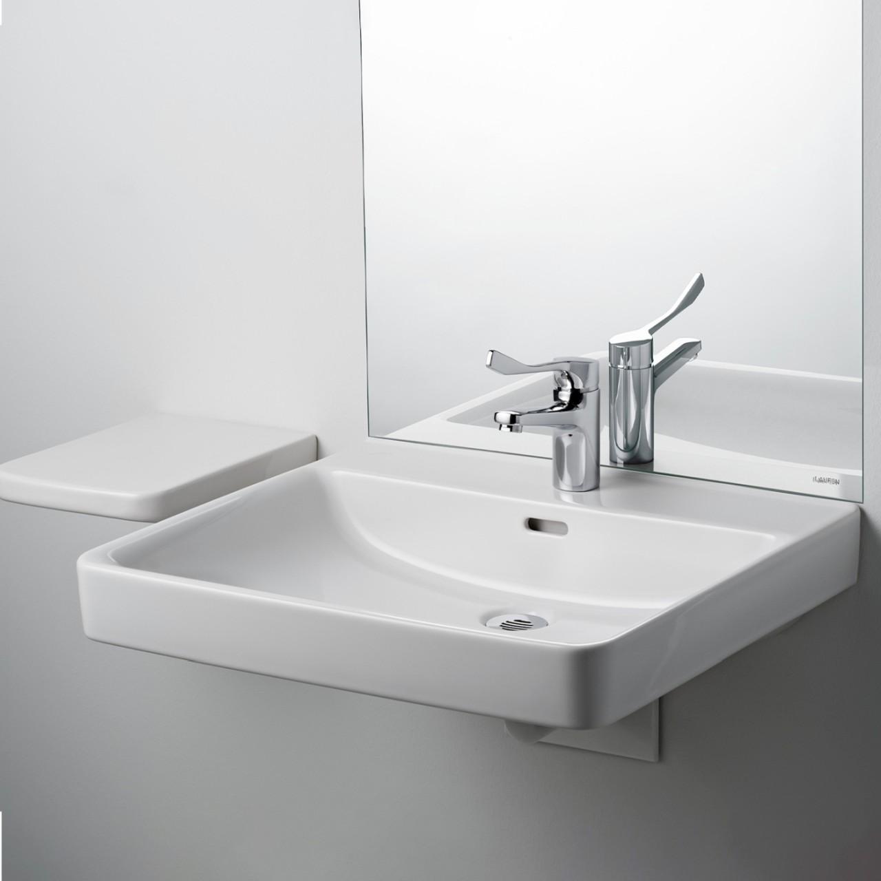 Laufen Waschtisch, Pro Liberty, 600X550, Ohne Hahnloch, Mit ÜBerlauf, Weiß, 81195.0, 8119500001091 H8119500001091
