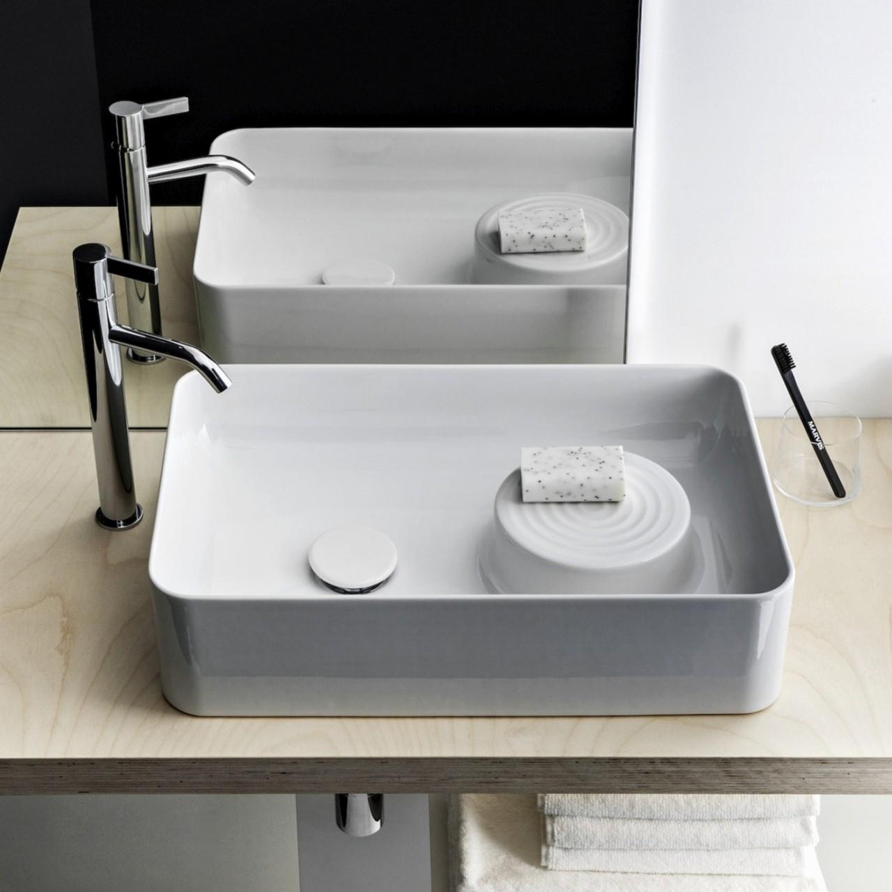 Laufen Waschtisch-Schale Val 360X550X145, Ohne Hahnloch, Ohne ÜBerlauf, Geschliffen Weiss Matt H8122827571121