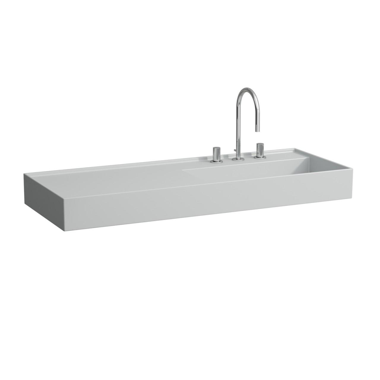 Laufen Waschtisch Kartell · Laufen 460X1200 2 Hl. O. Uel. Ablg. Li Grau Matt H8133337598151