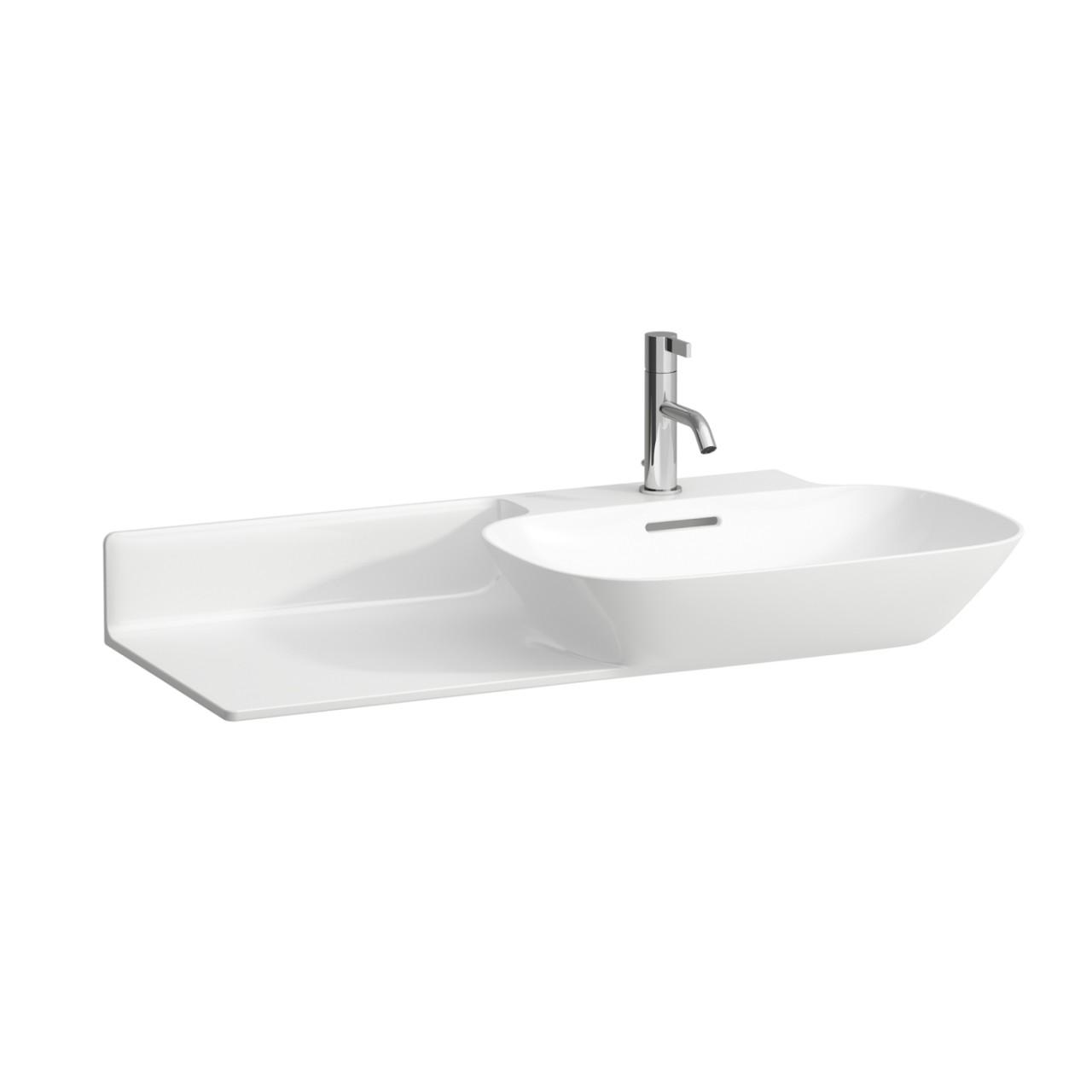 Laufen MöBel-Waschtisch Ino 1 Hl M.ÜL Ablage Li 900X450 Weiß Matt, H8133017571041 H8133017571041