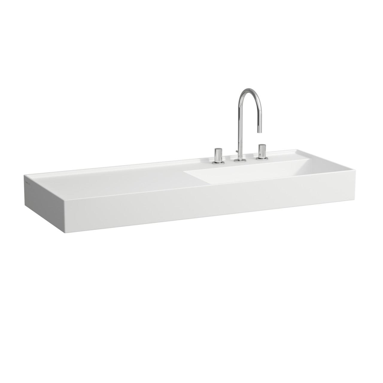 Laufen Waschtisch Kartell · Laufen 460X1200 1 Hl. O.Uel. Ablg. Li Weiss Matt H8133337571111