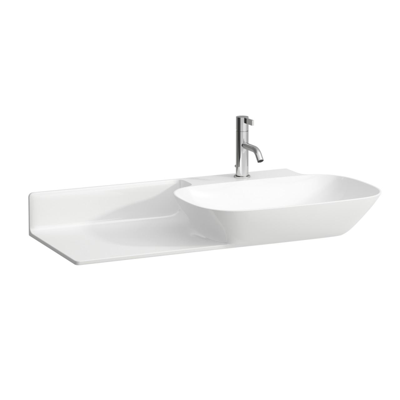 Laufen Waschtisch Ino 450X900X145, 1 Hahnloch, Ohne ÜBerlauf, Ablage Links, Lcc Weiss H8133014001111