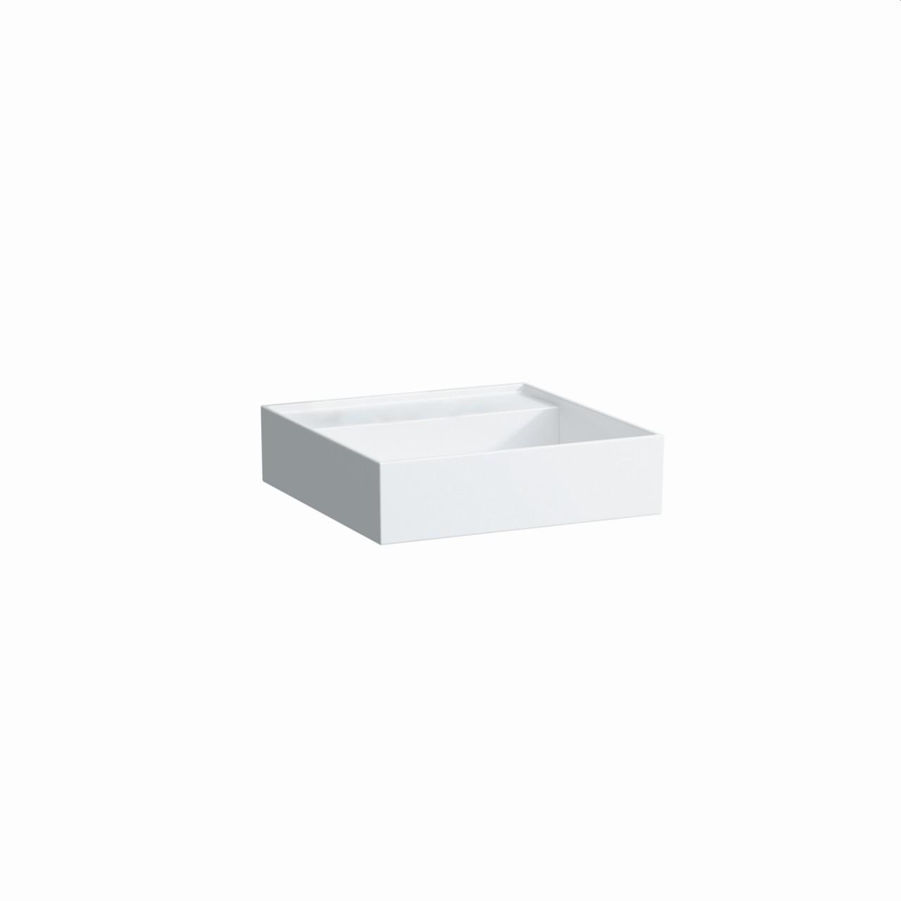 Laufen Aufsatz-Handwaschbecken Kartell 460X460X150, Ohne Hl. , Ohne ÜBerlauf, Geschliffen Weiss Matt H8183317571121