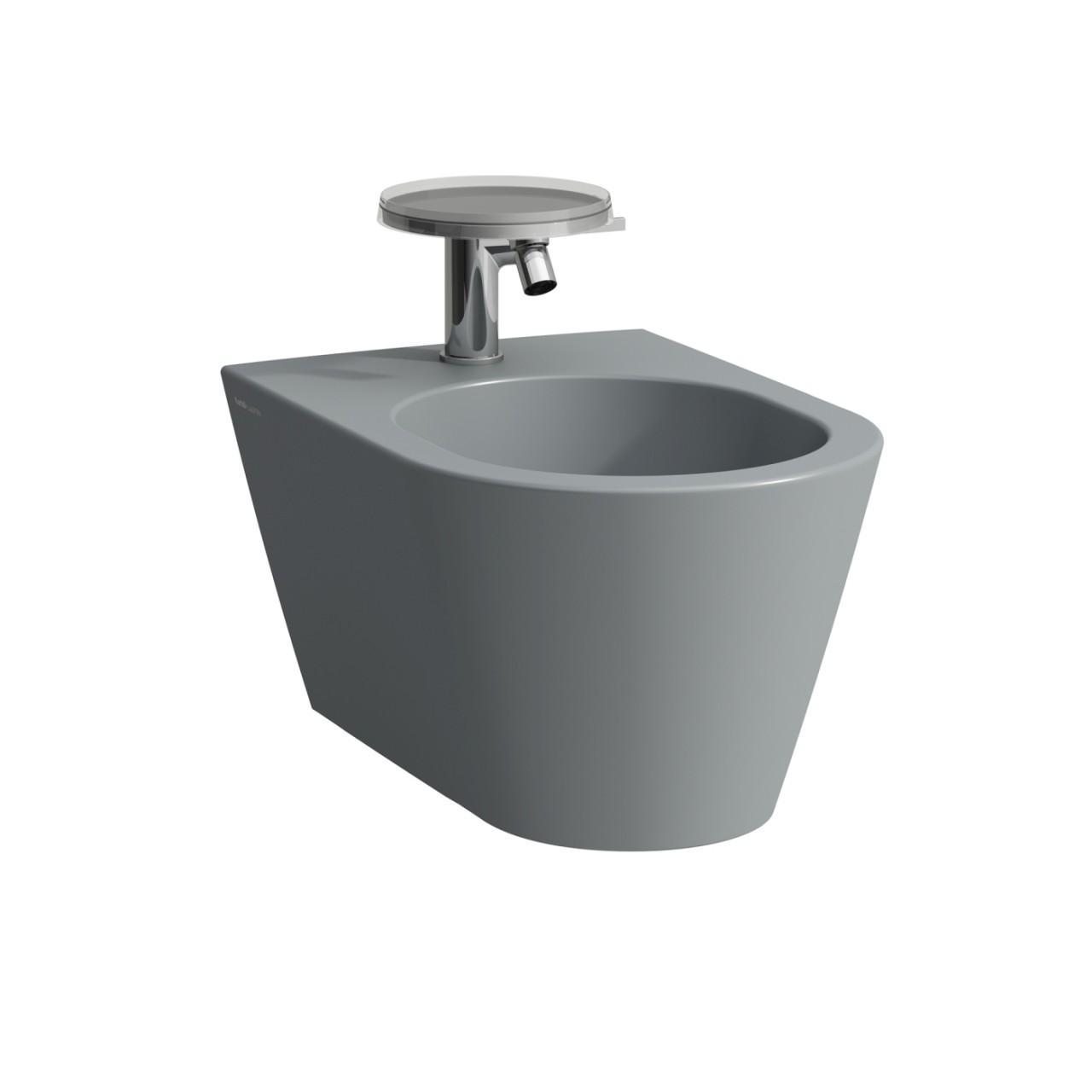Laufen Wandbidet Kartell 545X370 1 Hahnloch, Graphit Matt, H8303317583021 H8303317583021