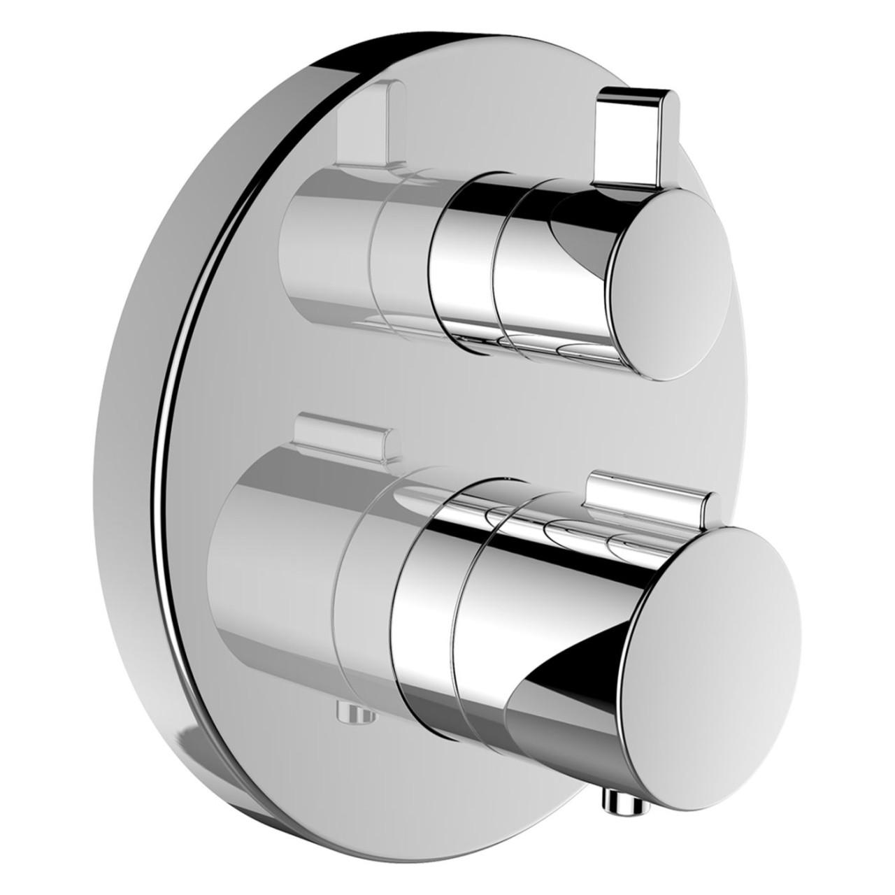 Laufen 2-Griff-Wannenthermostat, Unterputz, Twintherm, 2 MischwasserabgäNge, 2-Wege-Mengenregulierun HF905475100000
