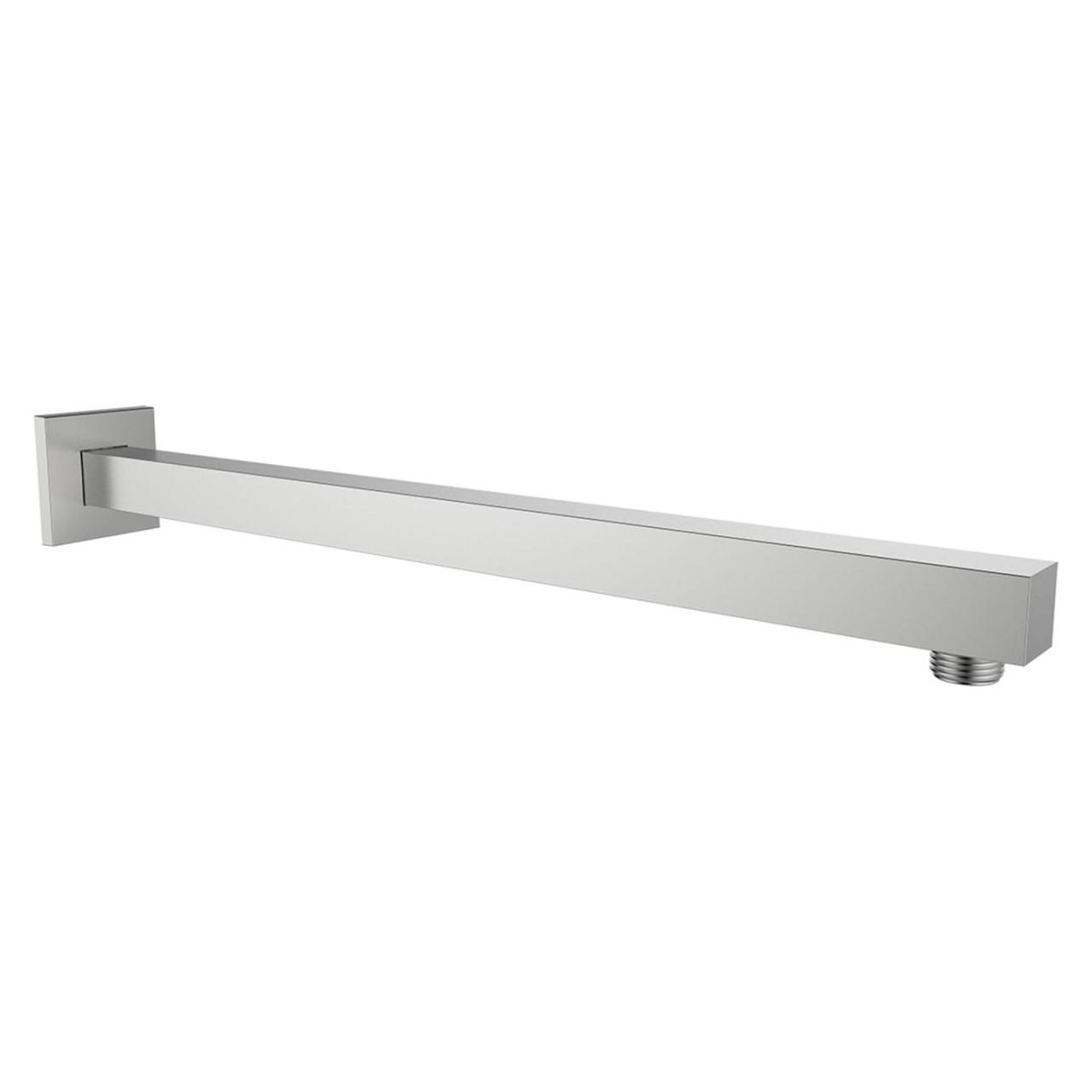 Laufen Brausewandarm, Edelstahl-Optik, Quadratische Rosette, Ausladung 420Mm, Passend Zu Kopfbrause HF546026420000