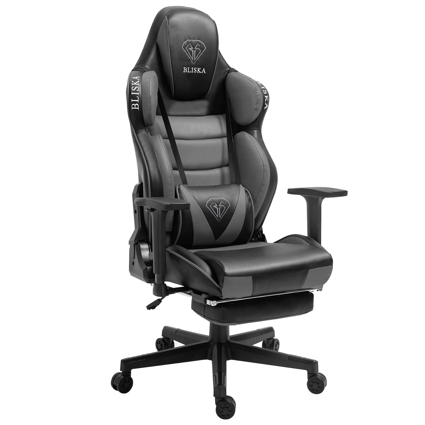 Gaming Stuhl Chair Racing Chefsessel mit Sportsitz und ergonomsichen 4D-Armlehnen