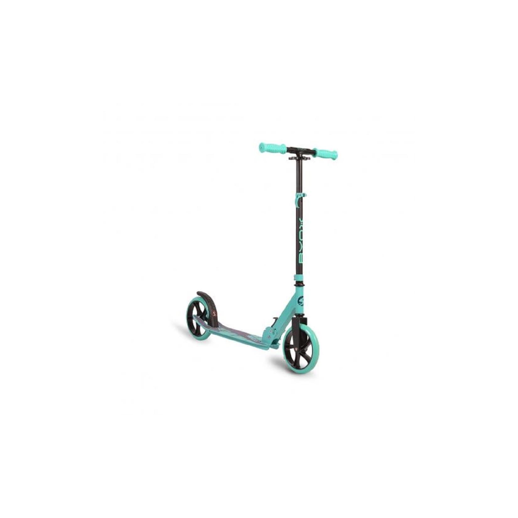 Kinderroller Storm, Höhe einstellbar, zusammenklappbar, PU Räder, ABEC-5 in türkis