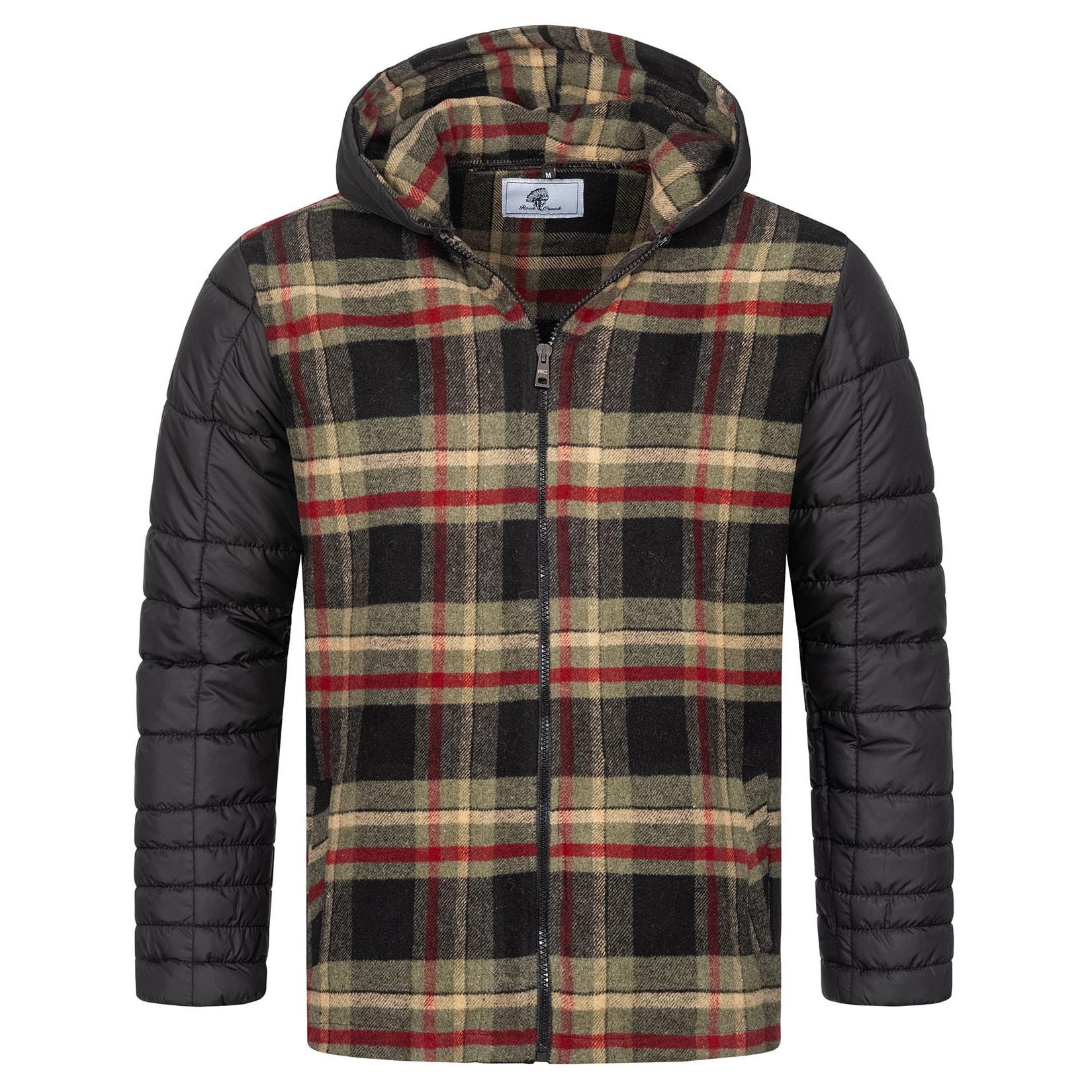 Rock Creek Winterjacke Kariert Regular Fit