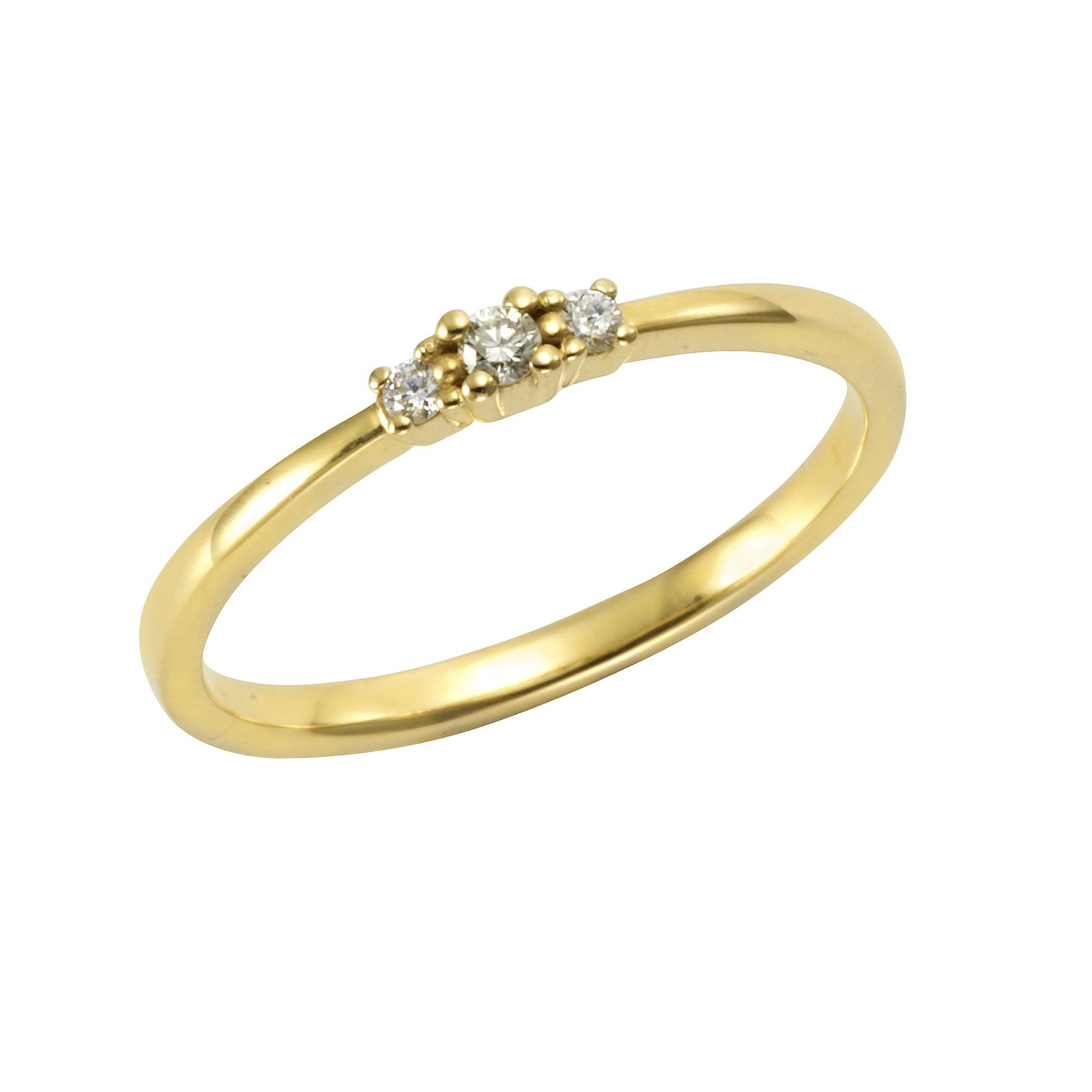 Orolino Ring Gold 585 mit 3x Brillant zus. 0,08ct.