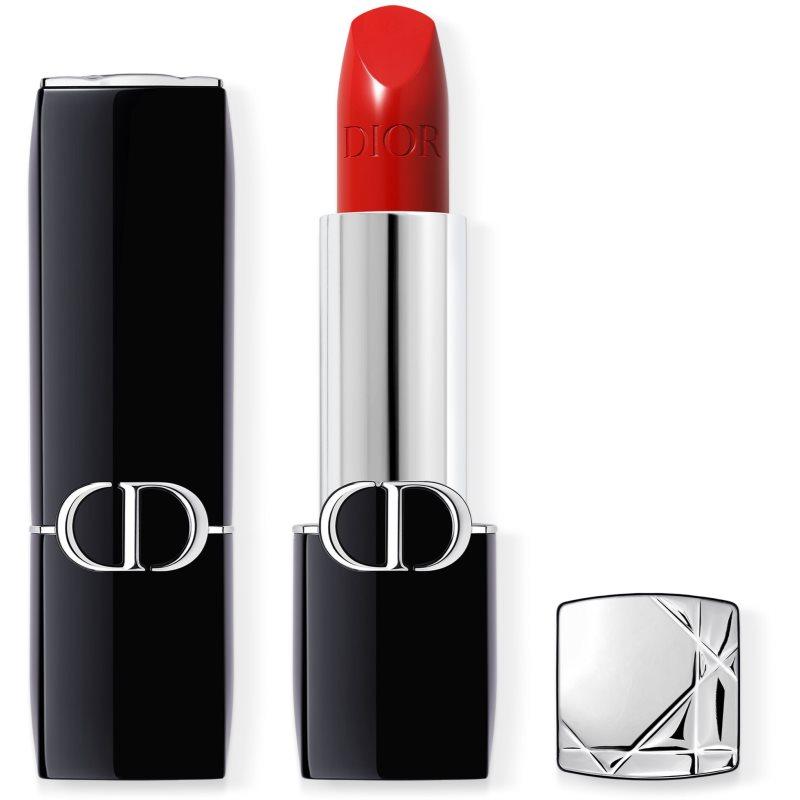 DIOR Rouge Dior Langaanhoudende Lippenstift navulbaar Tint 080 Red Smile Satin 3.5 g