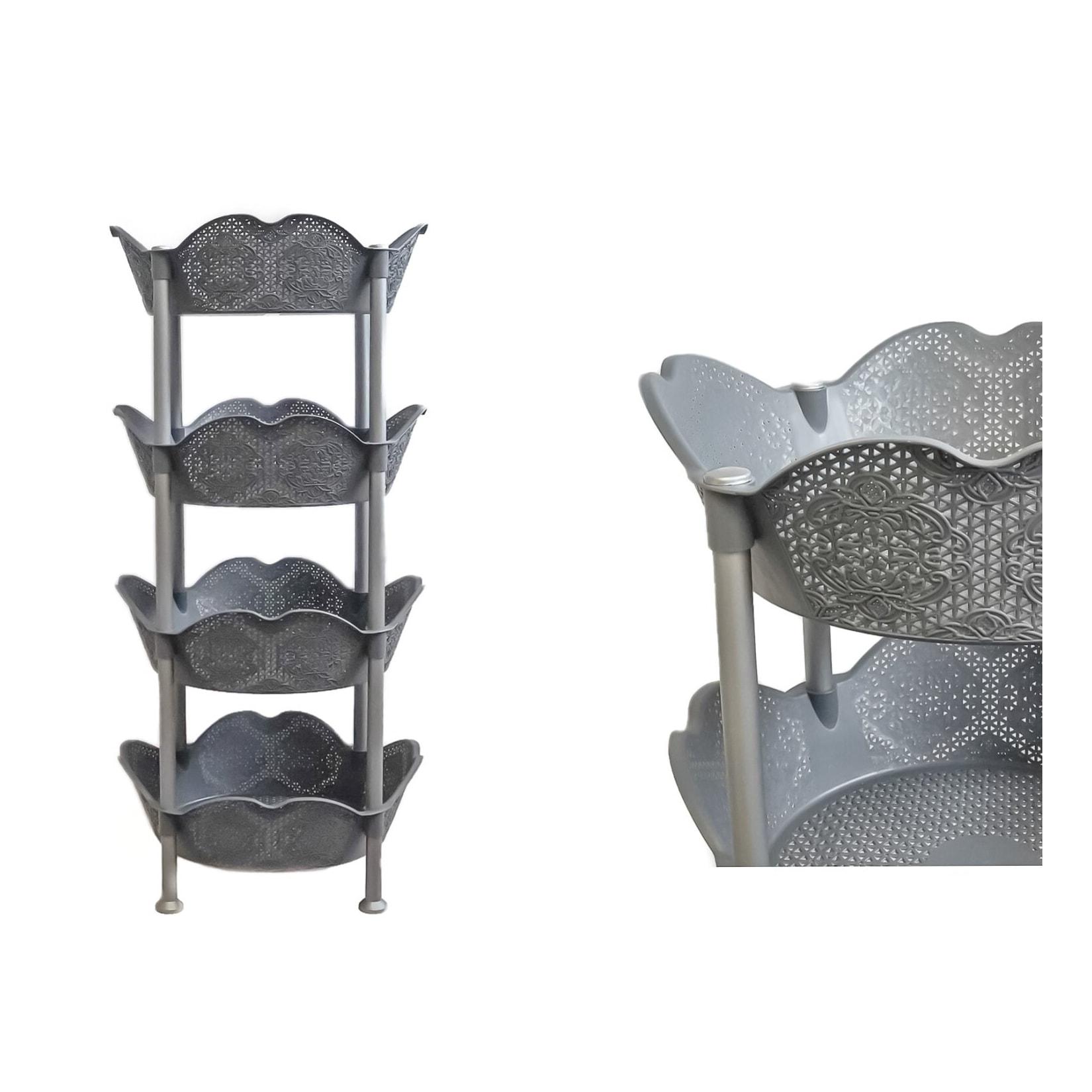 Küchen Organizer 39x39x82cm in Grau