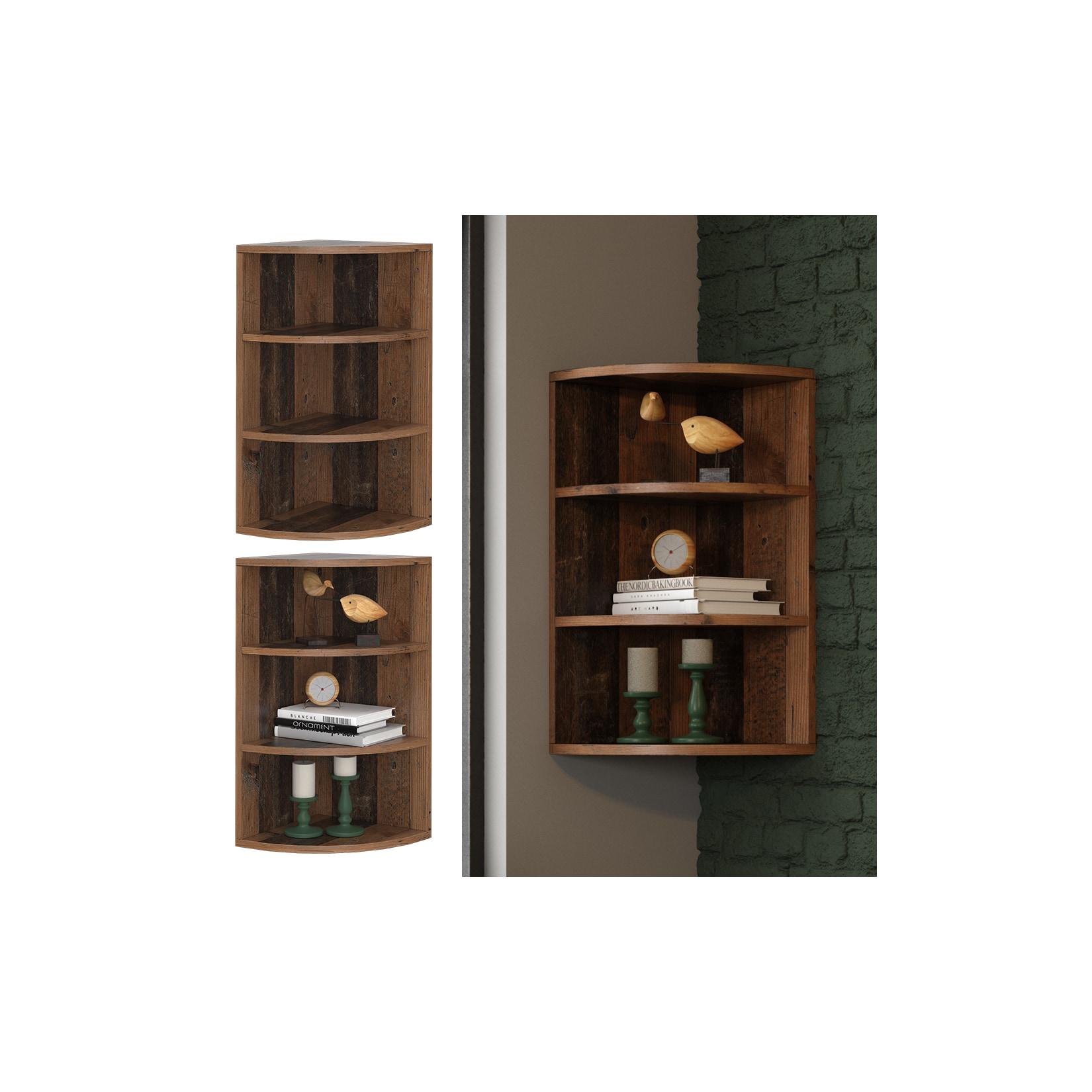 Vicco Eckregal Winkelregal Küchenregal Ecki 0,5 Badregal Standregal Old Style