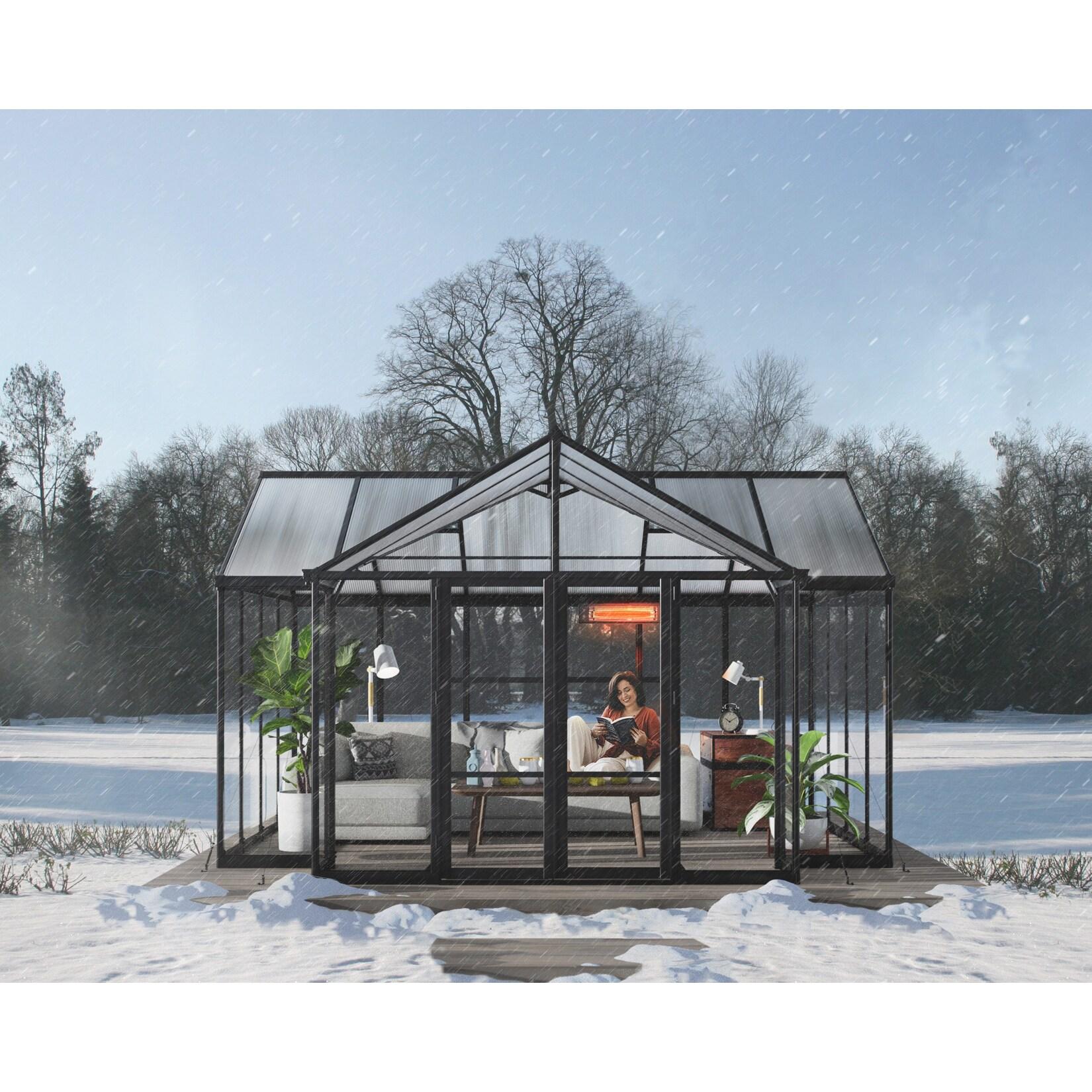 Palram Canopia Triomphe Gardenchalet, schwarz, 16 m²
