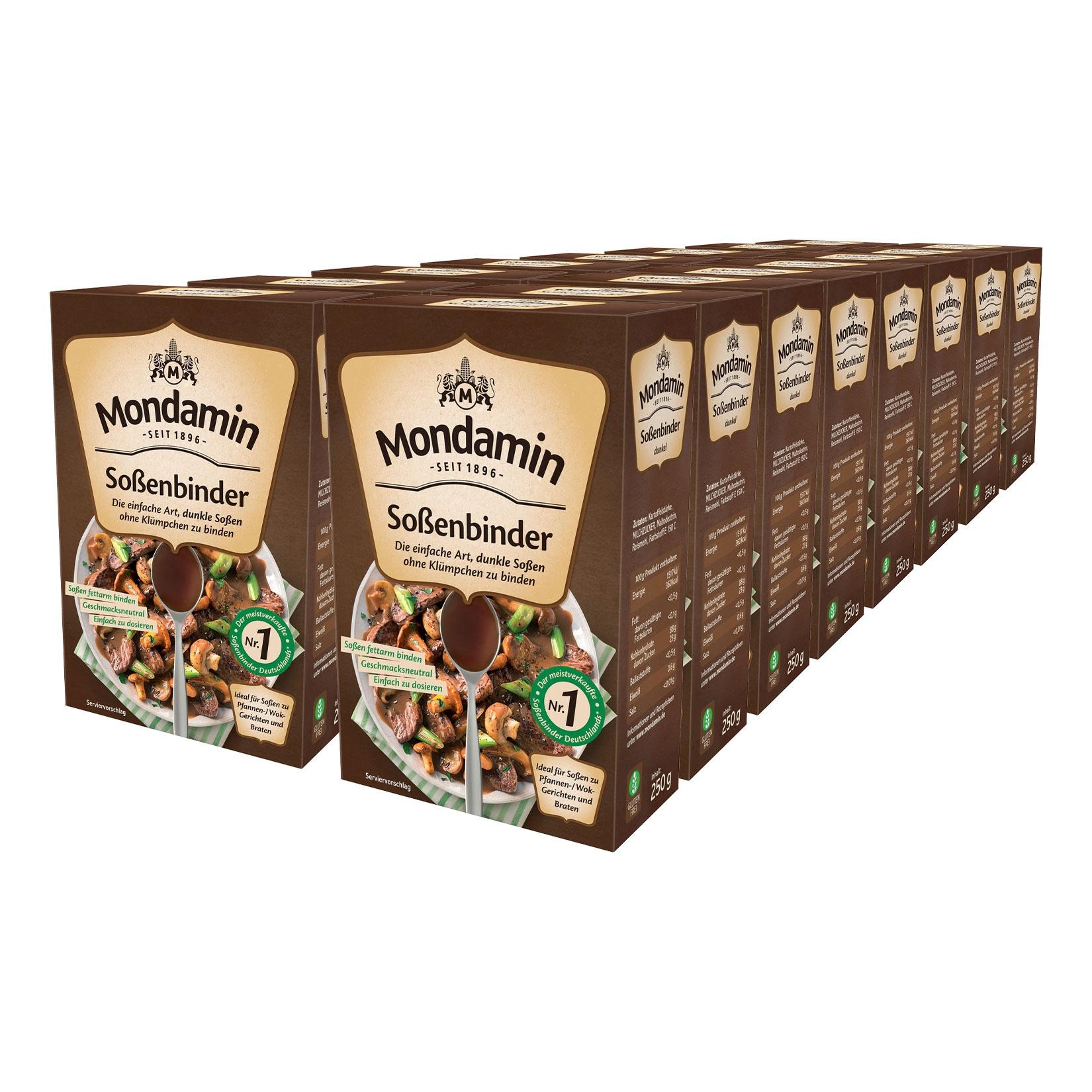 Mondamin Soßenbinder dunkel 250 g, 16er Pack