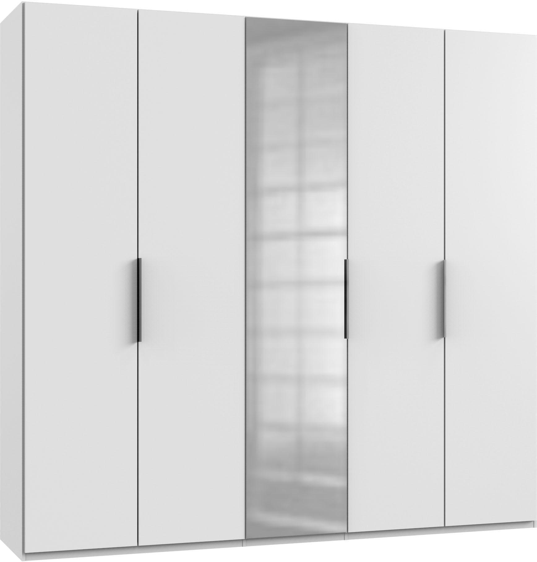 Kleiderschrank wimex "Level By Fresh To Go", Weiß, B:250Cm H:236Cm T:58Cm, SchräNke, Kleiderschrank, Mit SpiegeltüRen